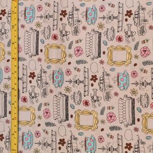 Friends Themed Fabric by the Yard